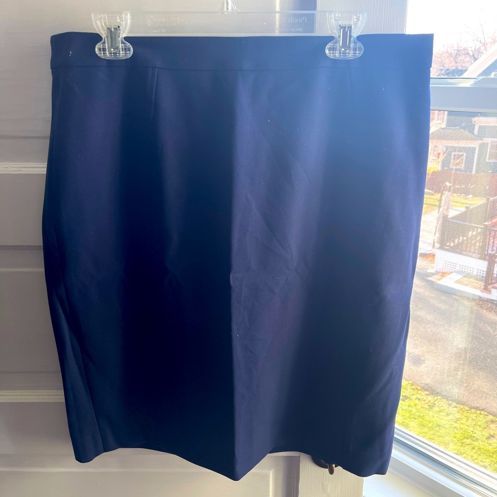 Halogen Navy Pencil Skirt